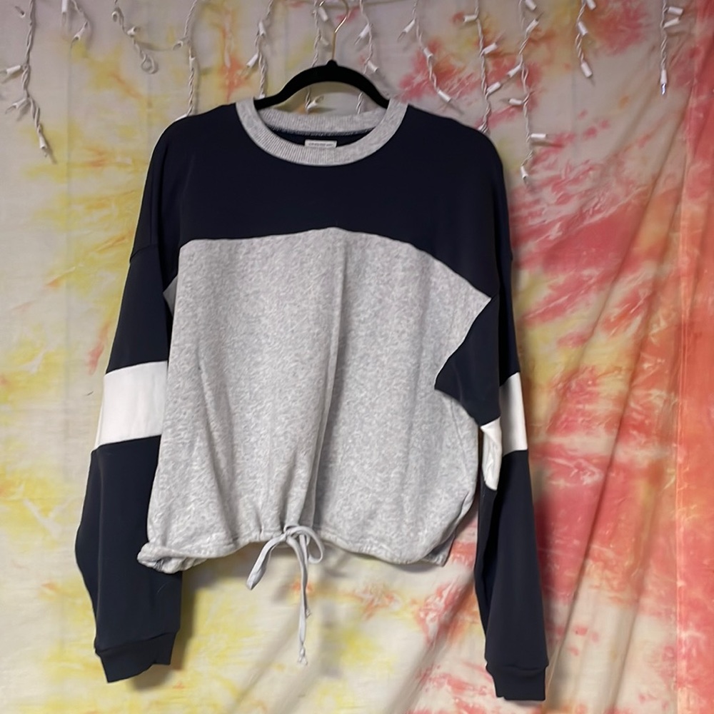 American Eagle cropped varsity sweater